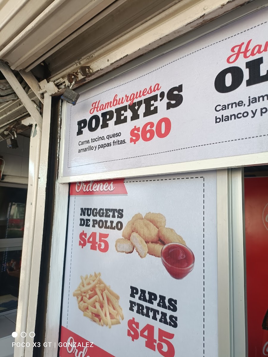 Popeye's Hamburguesas Menu - Image 3