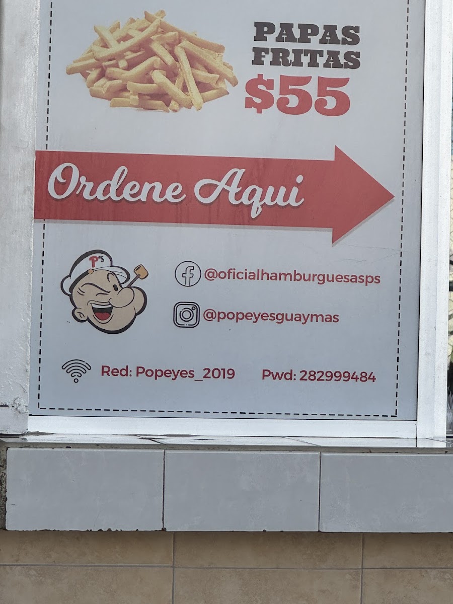 Popeye's Hamburguesas Menu - Image 5